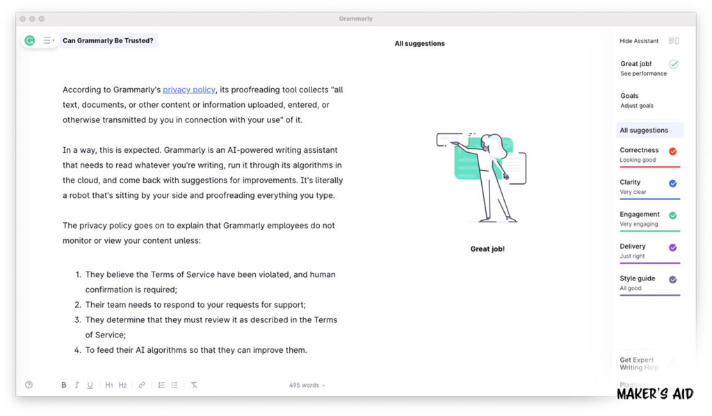 Grammarly's native desktop app for macOS